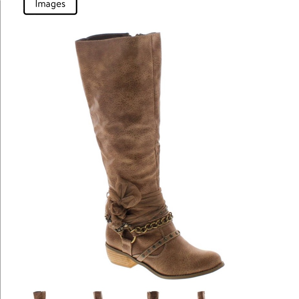 Not Rated Womens Tutsan Riding Boots, Taupe, size 7